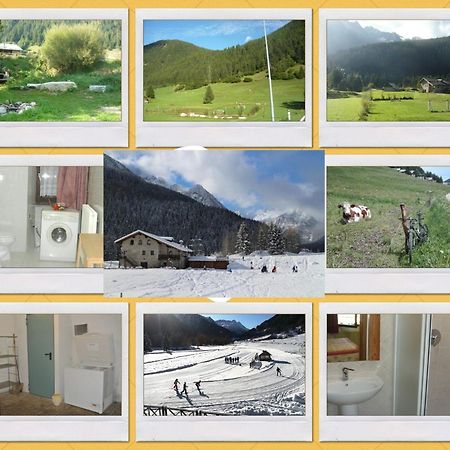Chalet Rustico Bertolini Per Gruppi! Villa Vermiglio Luaran gambar