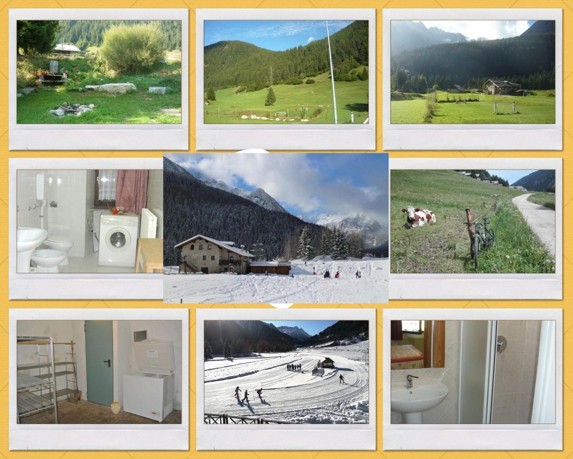 Chalet Rustico Bertolini Per Gruppi! Villa Vermiglio Luaran gambar