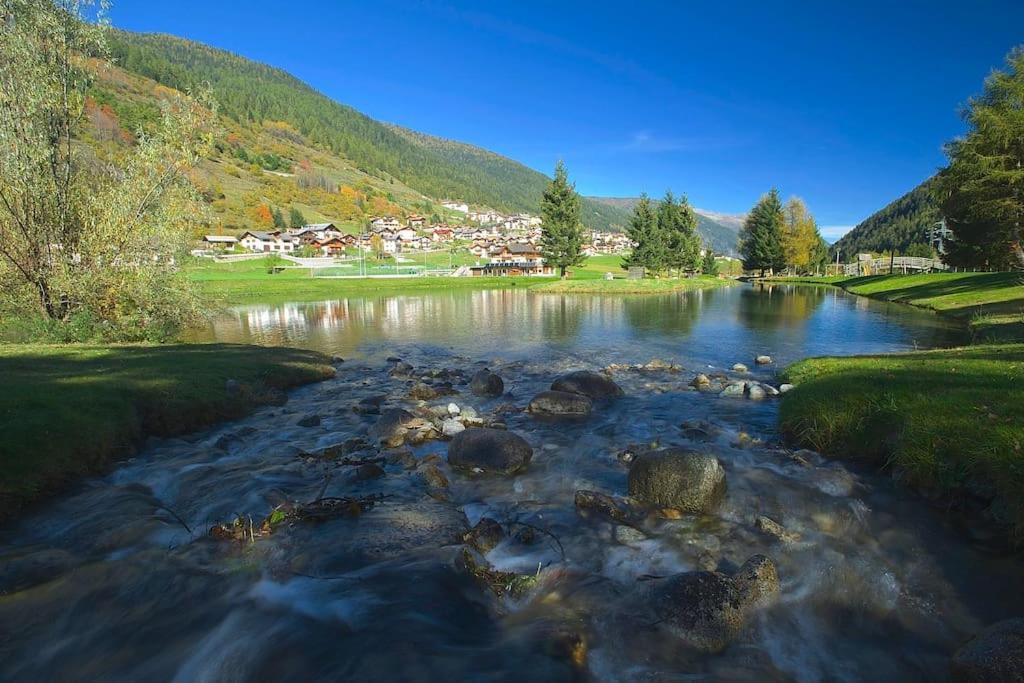 Chalet Rustico Bertolini Per Gruppi! Villa Vermiglio Luaran gambar